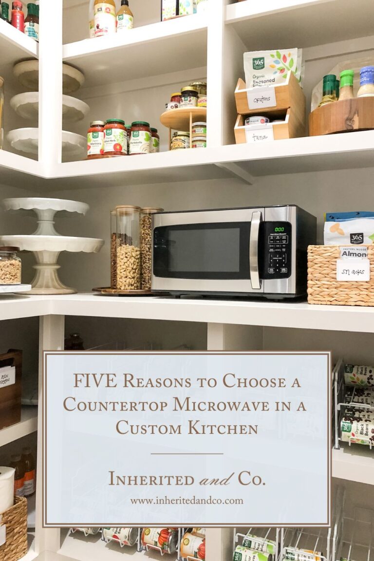 FIVE Reasons to Choose a Countertop Microwave in a Custom Kitchen