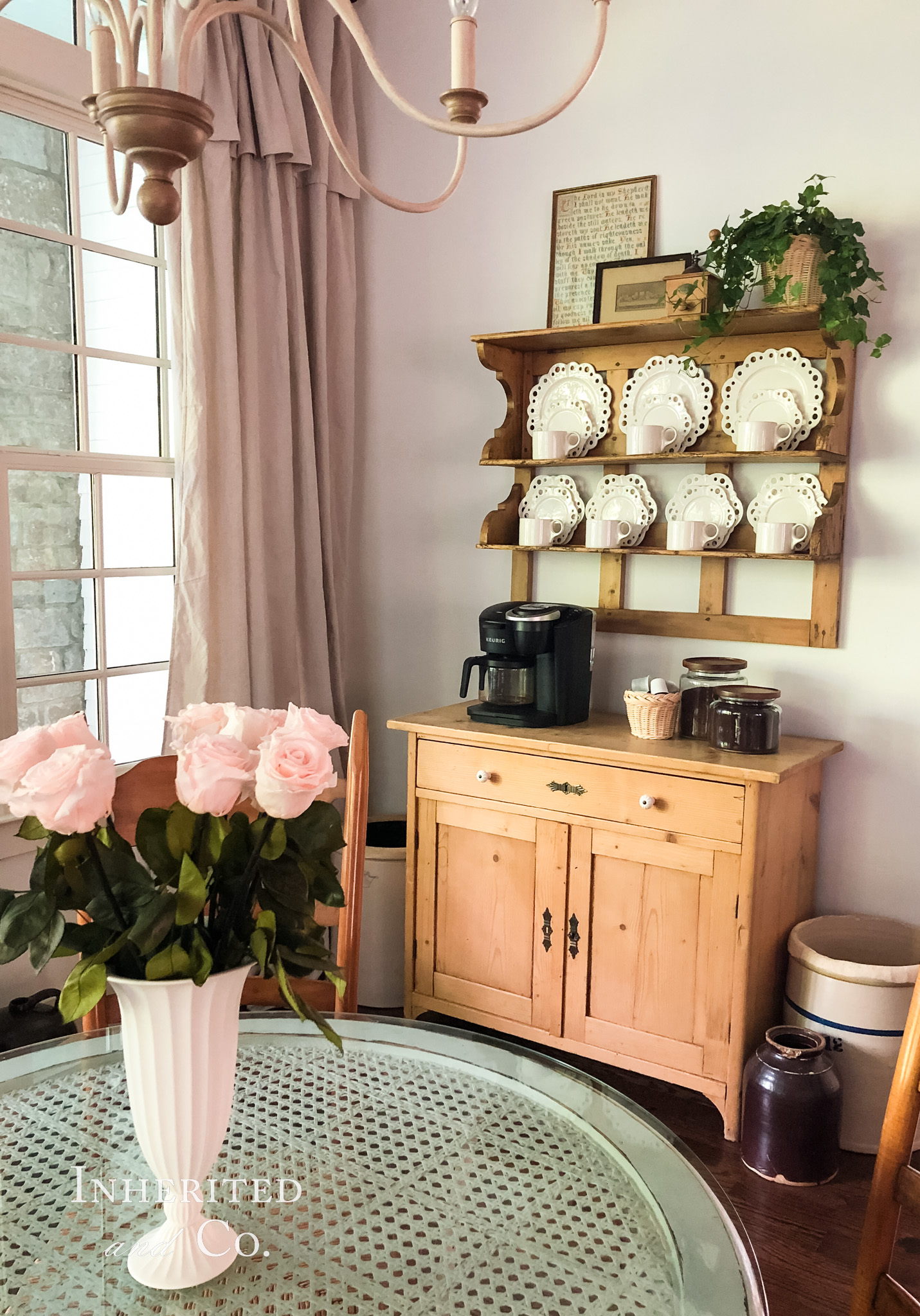Home Coffee Bar Using Antiques