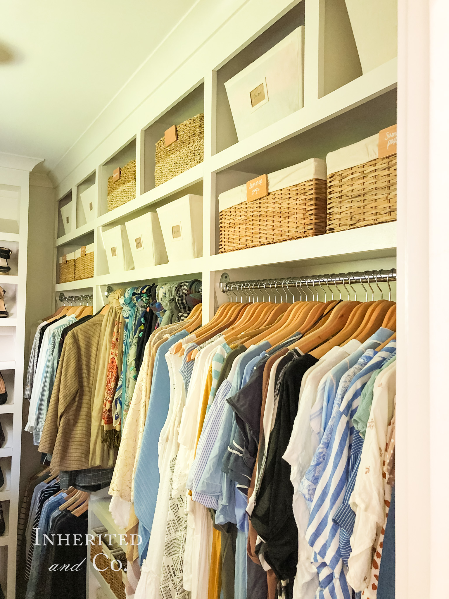 An Organized Walk-in Closet for Her