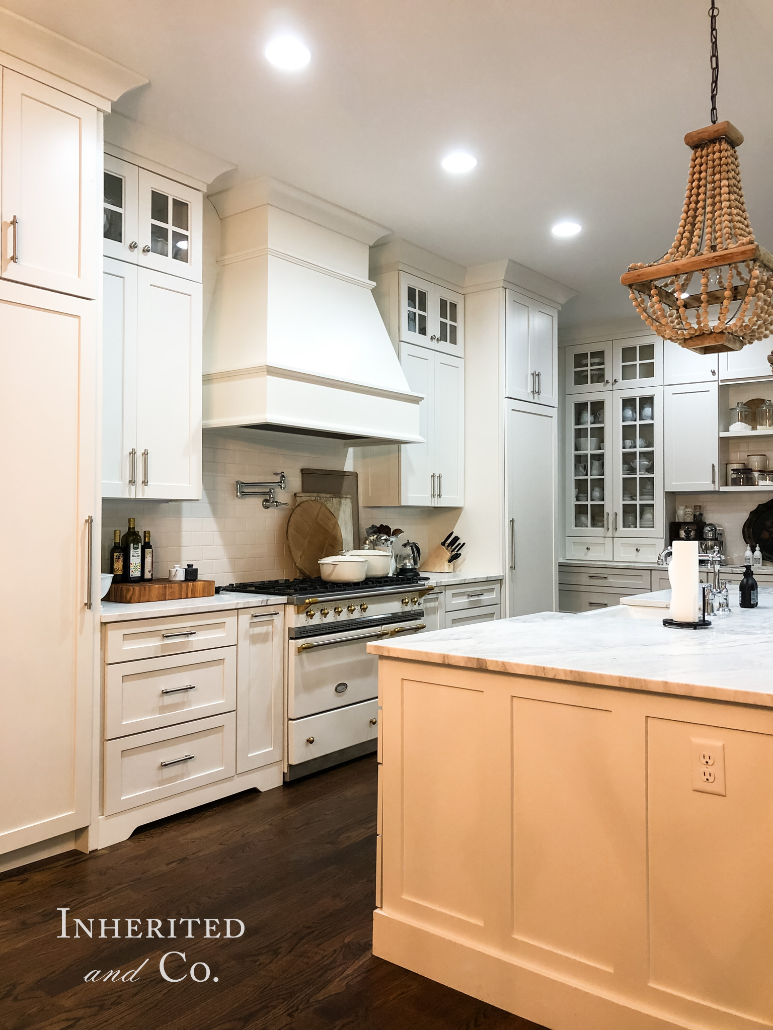 Custom Woods and White Kitchen