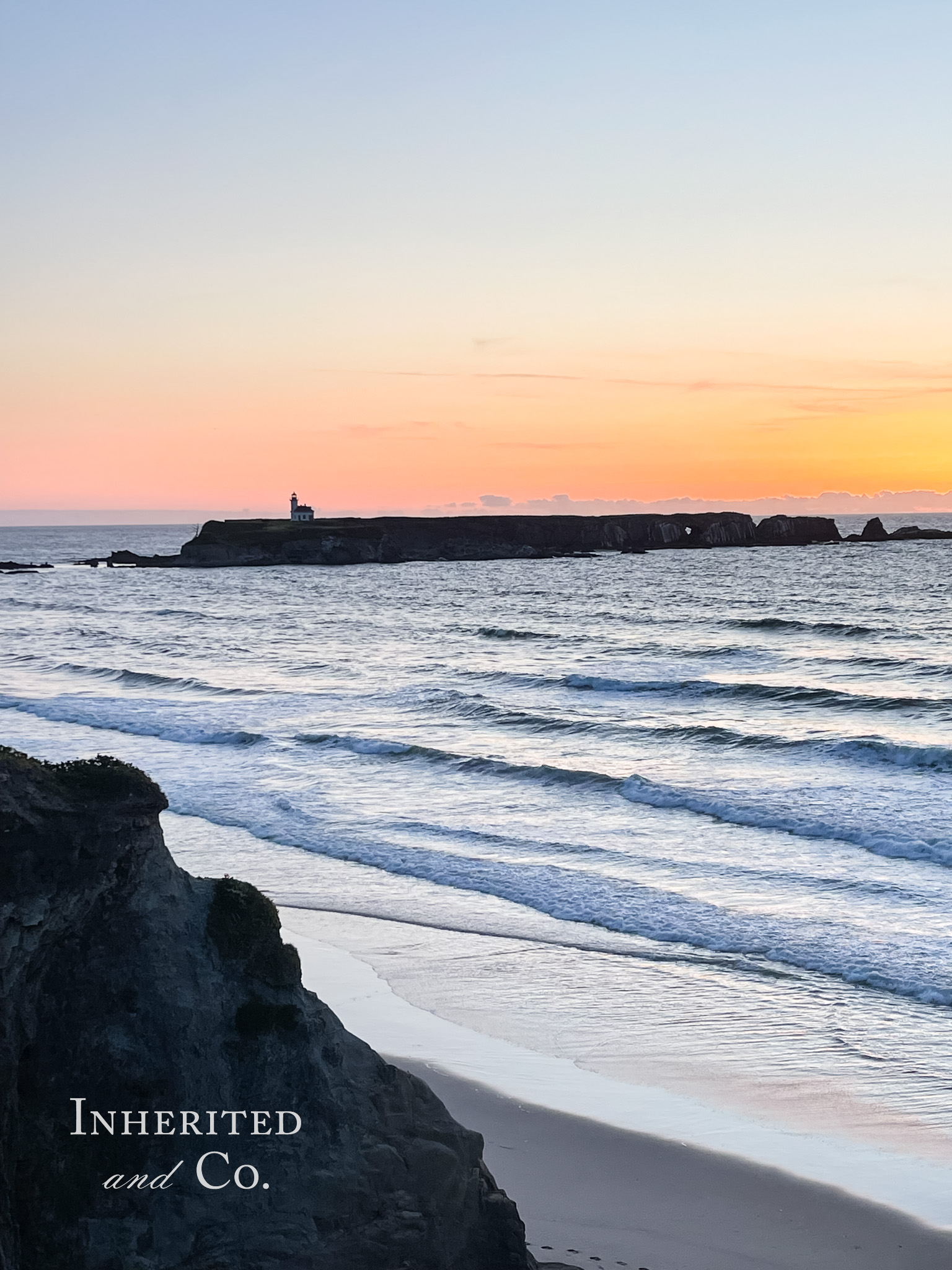 Oregon Coast Sunset seen from my AIRBNB