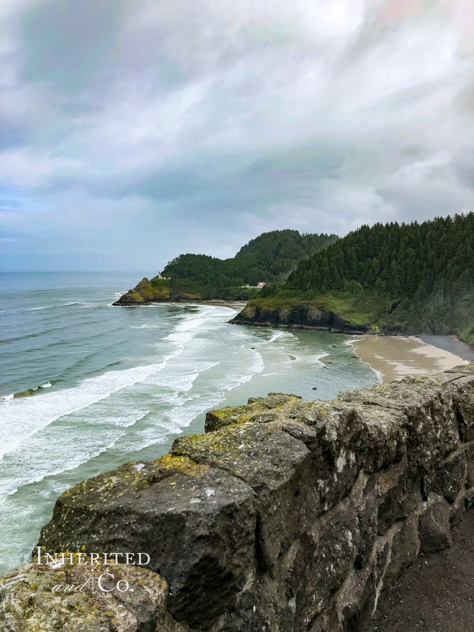 U.S. Highway 101 view of Heceta Head Lighthouse