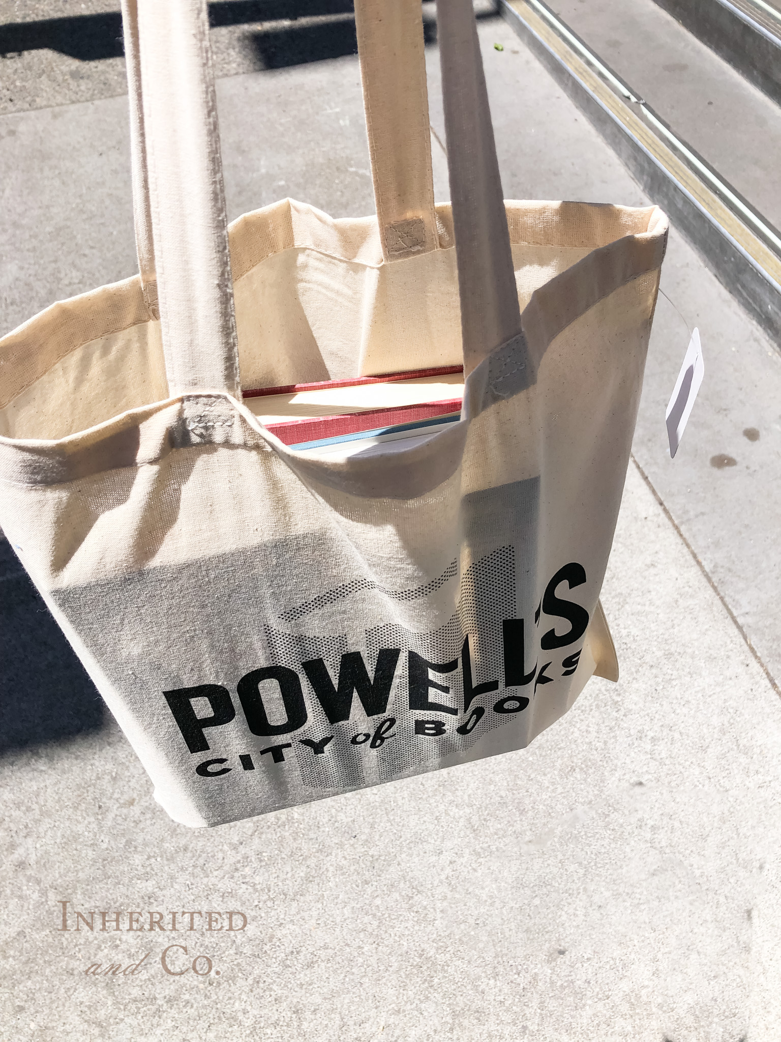 A bag of purchases from Powell's Books