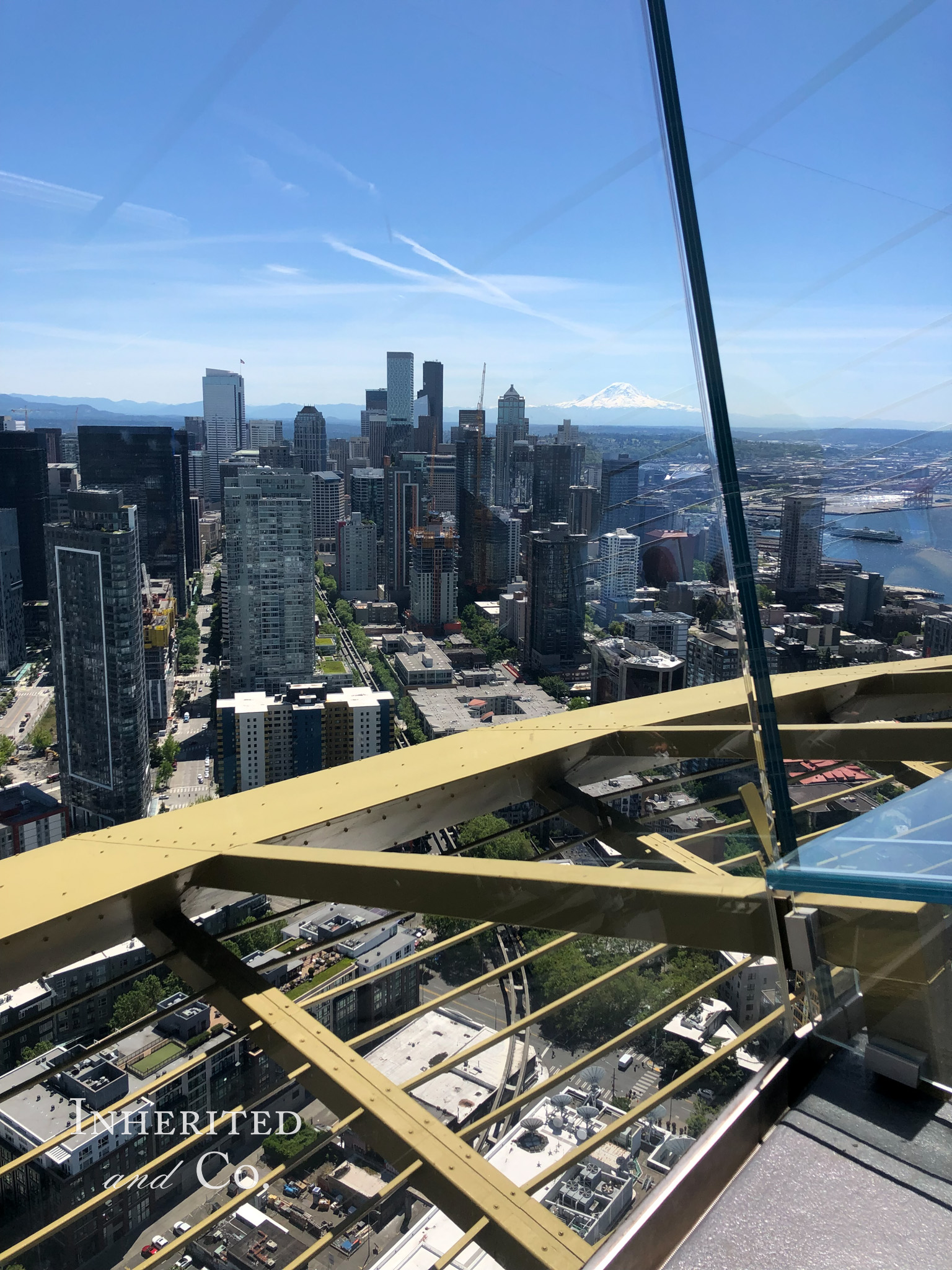 View from inside the Space Needle