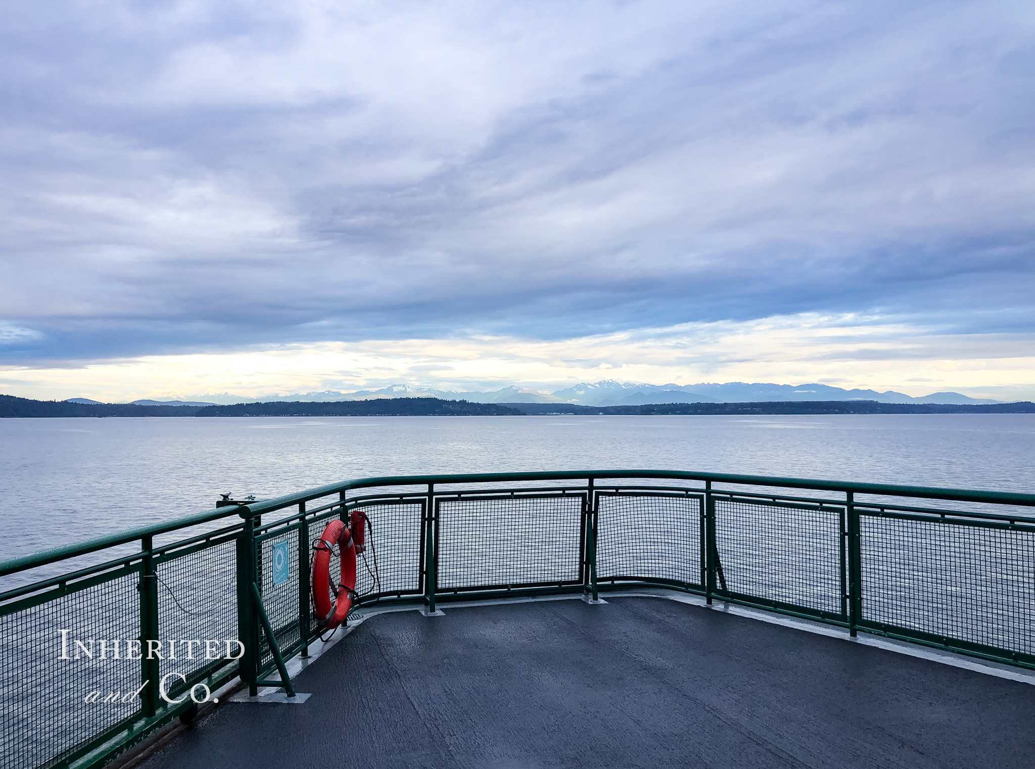 Early Morning Ferry from Seattle to Bainbridge Island