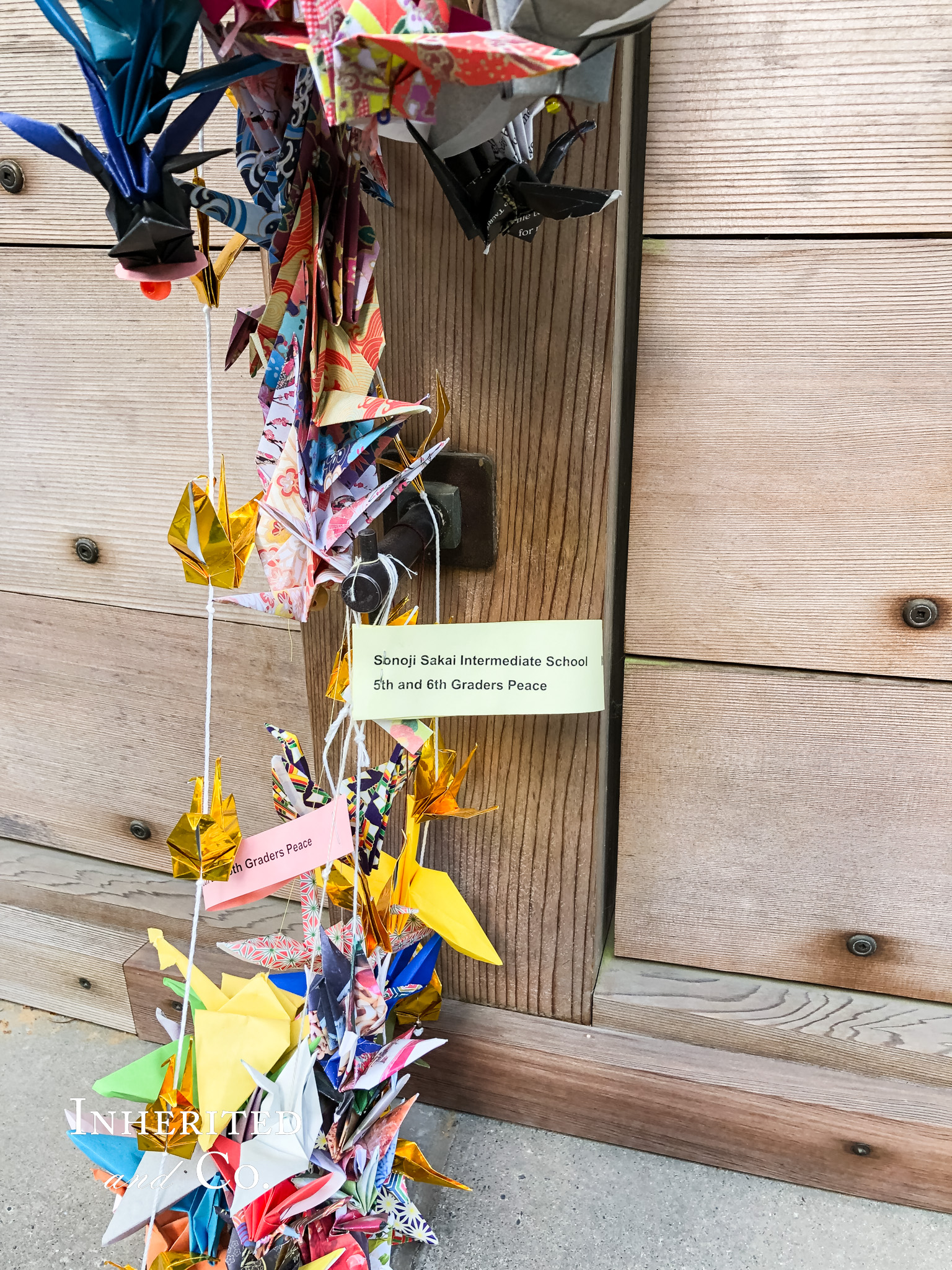 Origami at Japanese American Exclusion Memorial on Bainbridge