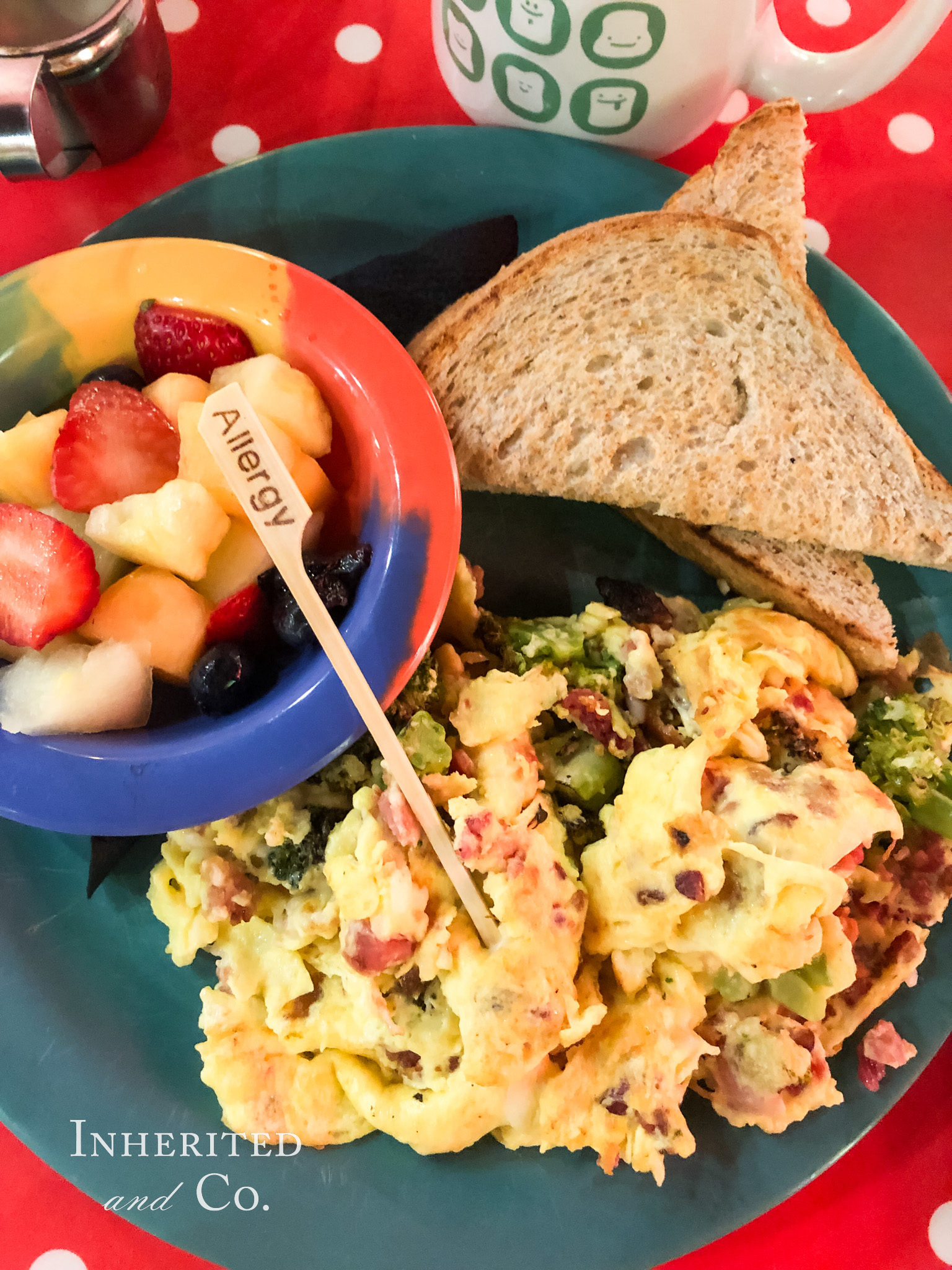 Allergy-friendly meal at The Friendly Toast in Burlington, Vermont