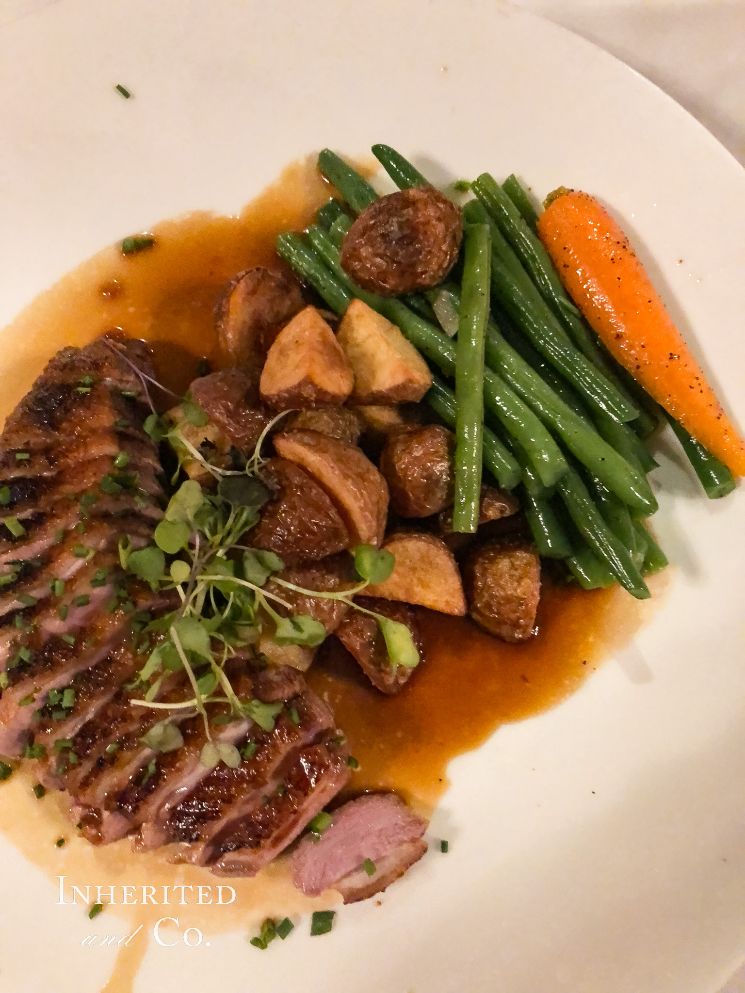 Duck Breast at Peter Havens in Brattleboro, Vermont