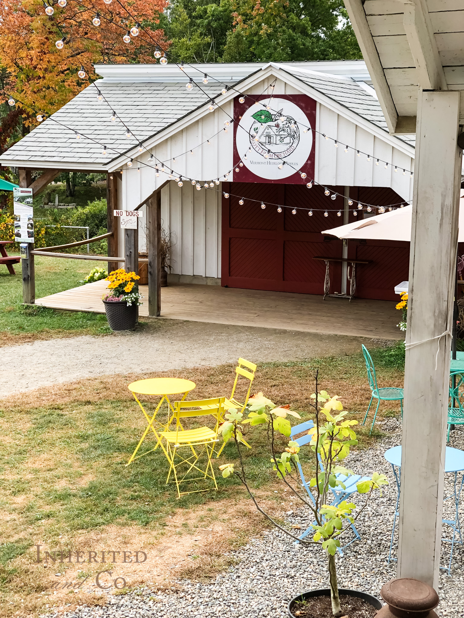 Farmstand at Scott Farm Orchard in Vermont