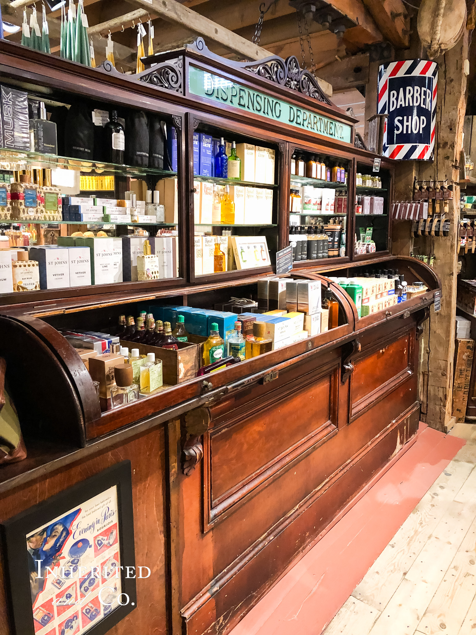 Antique Mercantile Display inside of the Vermont Country Store