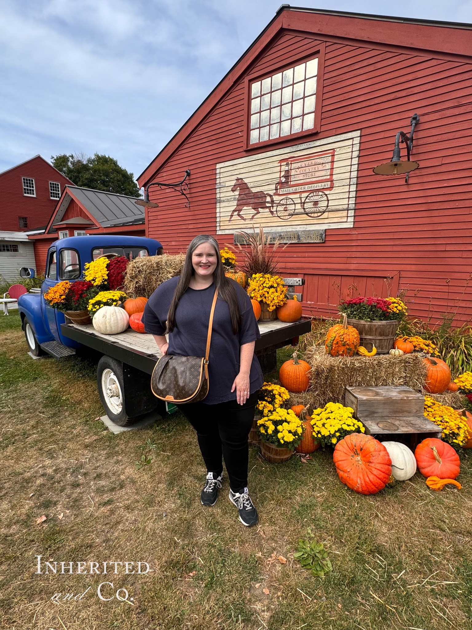 Outside fall display at The Vermont Country Store