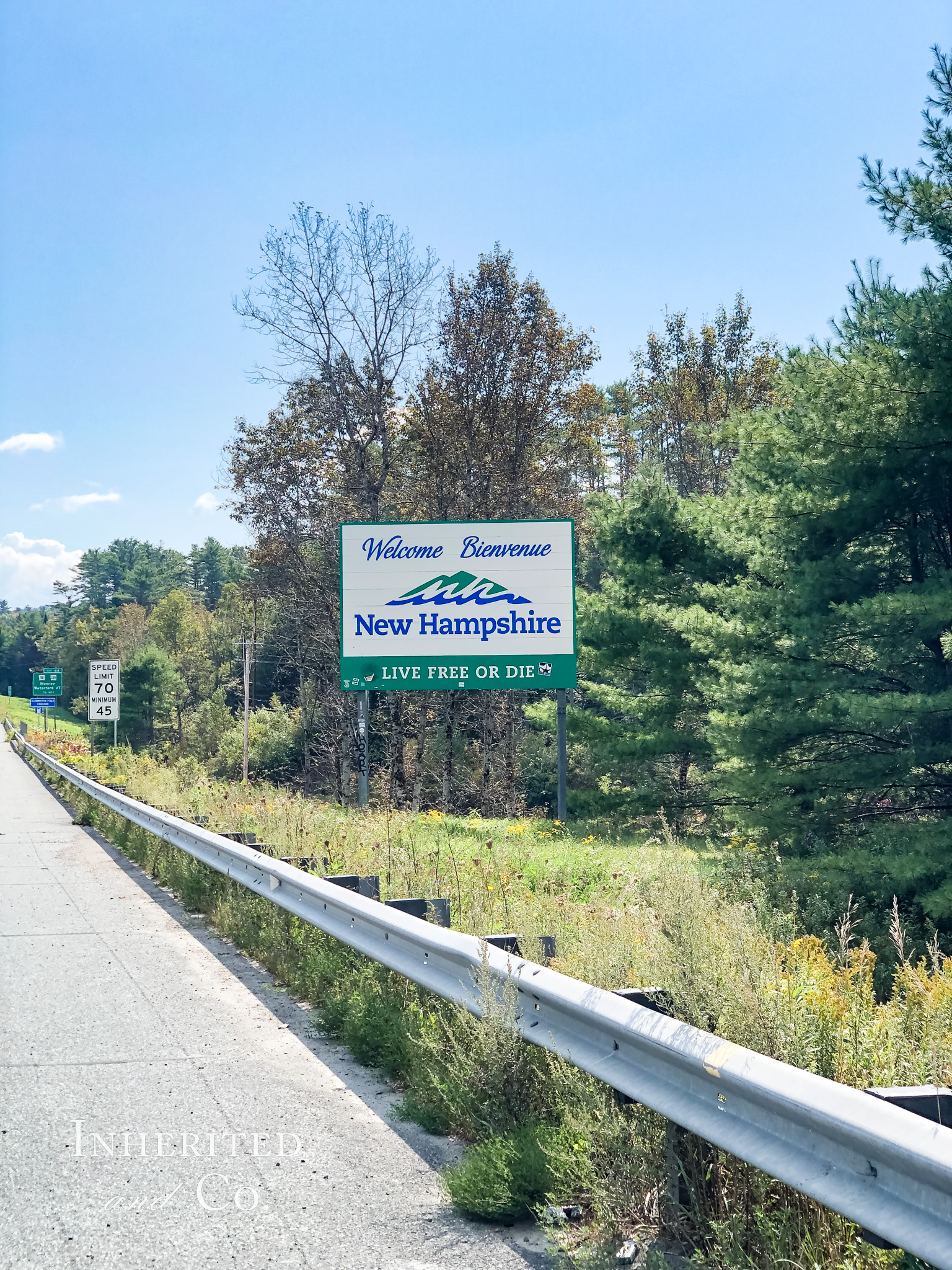 New Hampshire roadside sign