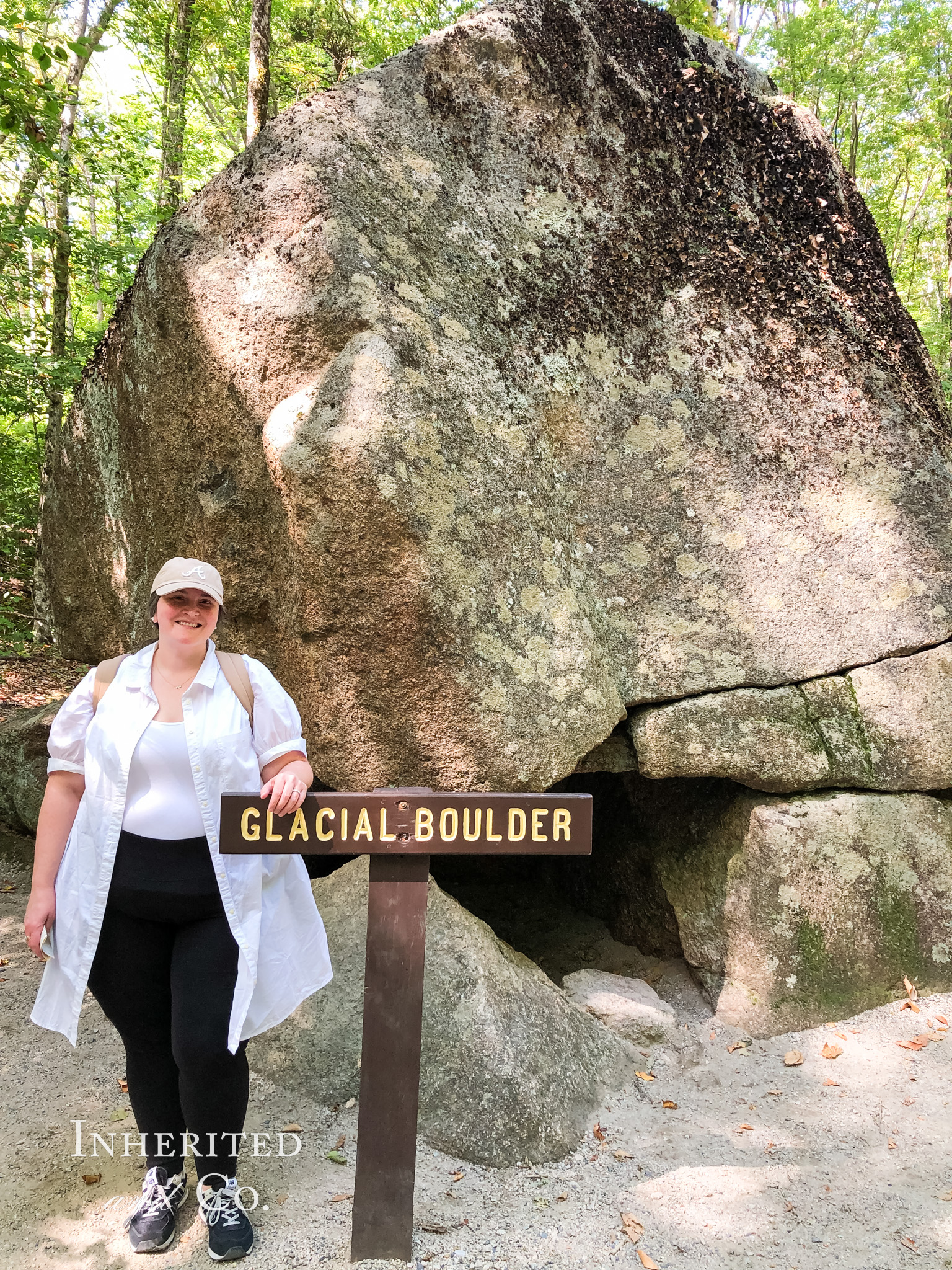 "Glacial Boulder" at Flume Gorge