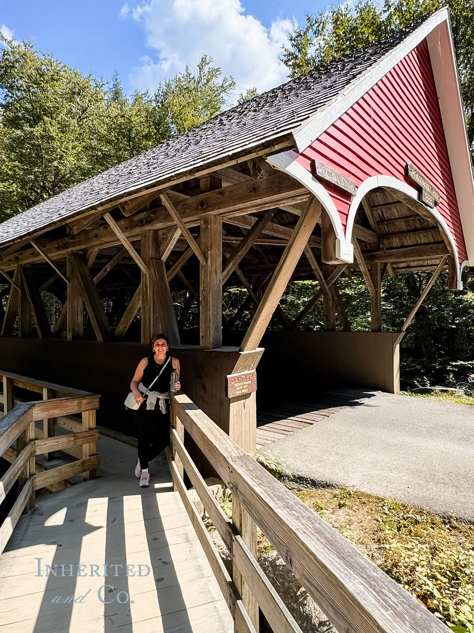 Covered Bridge at Flume Gorge