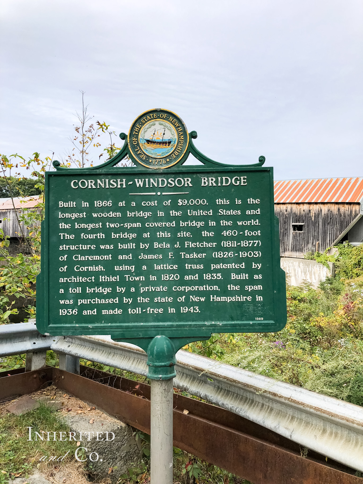 Cornish-Windsor Bridge, a must-visit stop on a Vermont, New Hampshire, Maine Road Trip