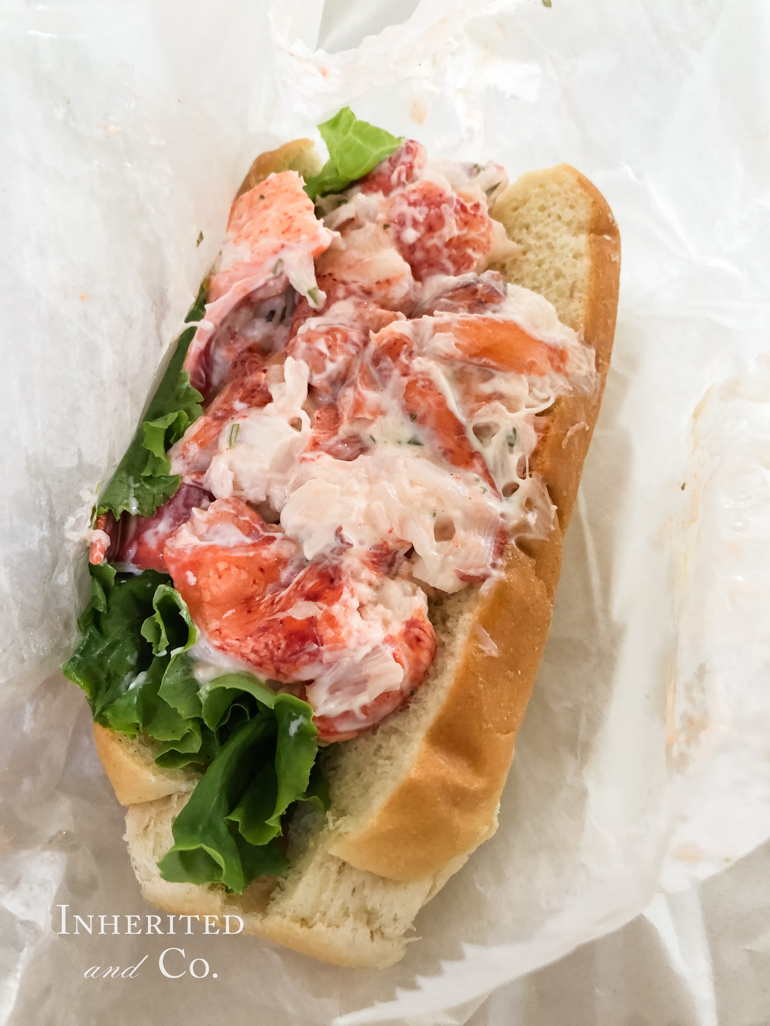 Lobster Roll at Downeast Deli in Downtown Bar Harbor