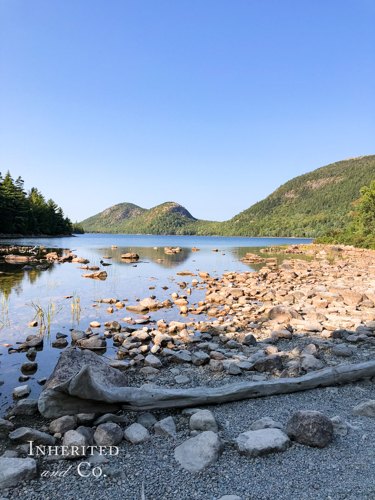 Jordan Pond in Acadia National Park in Maine