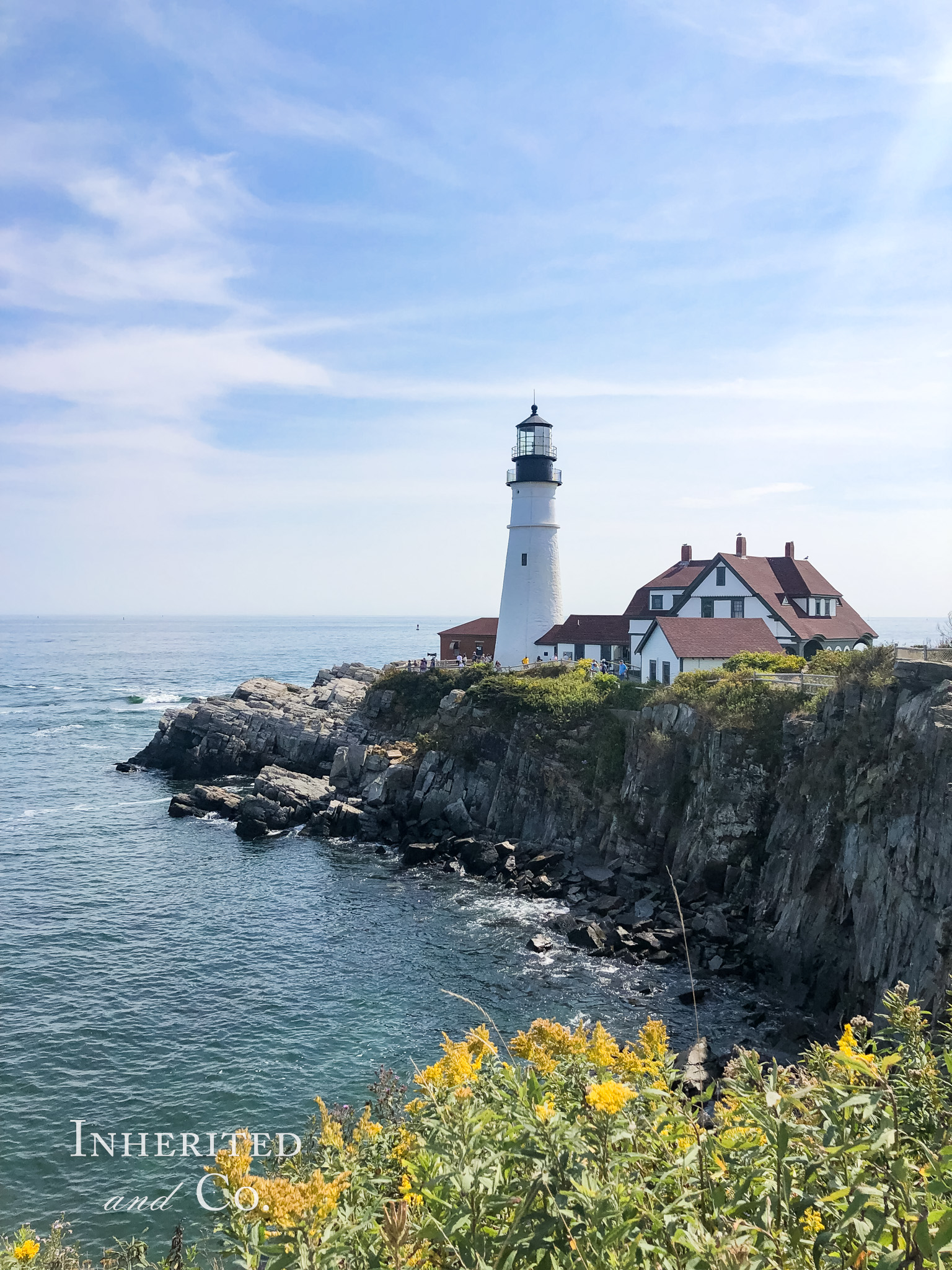 Portland Head Light, a must-visit location on a Vermont, New Hampshire, Maine Road Trip