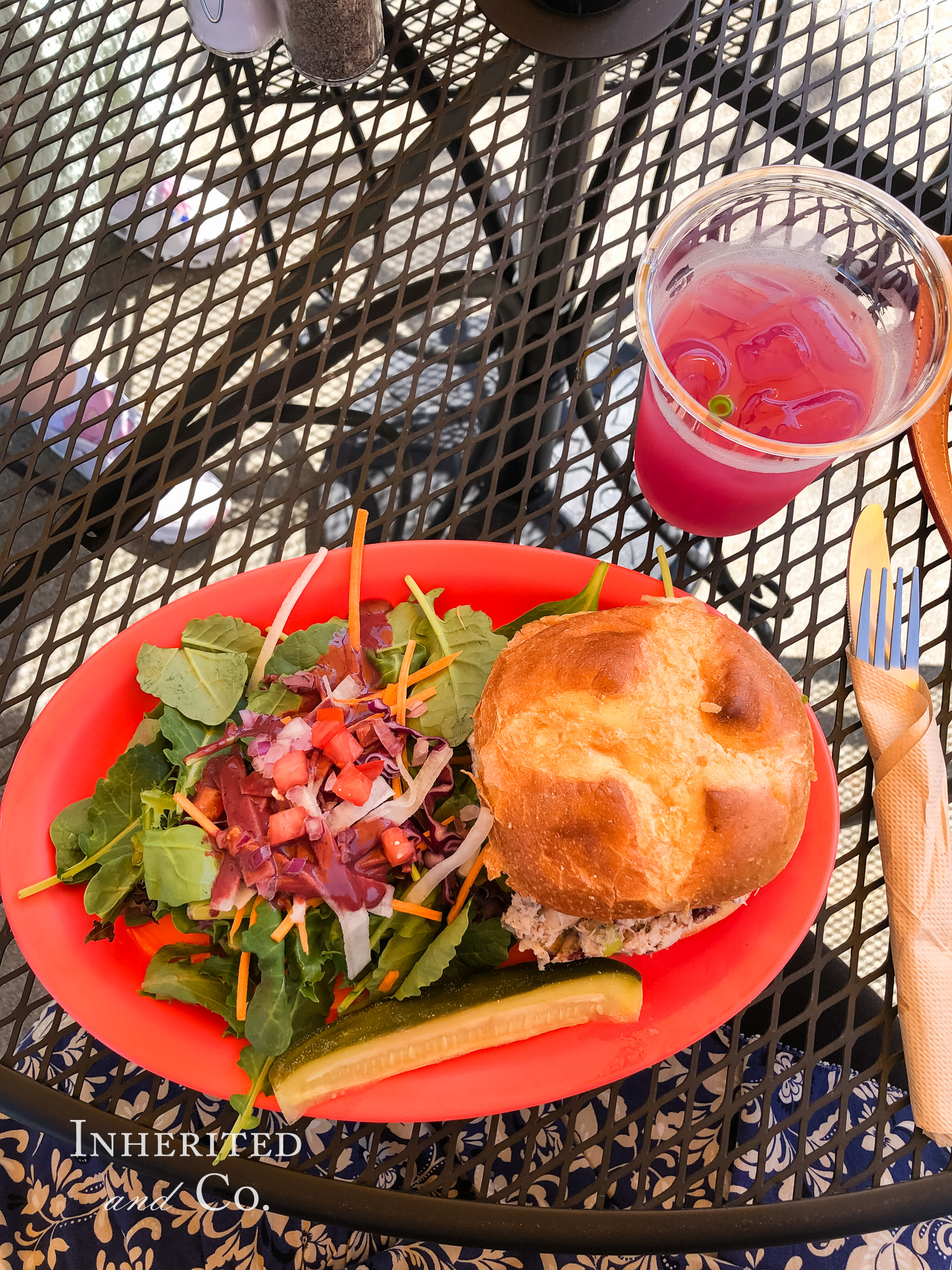 Meal at Root Down Market in New Sharon, Maine