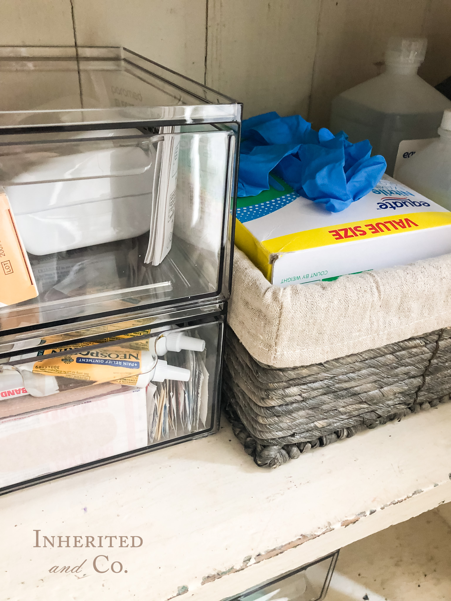 Acrylic Drawers for Organizing Medicine Cabinet