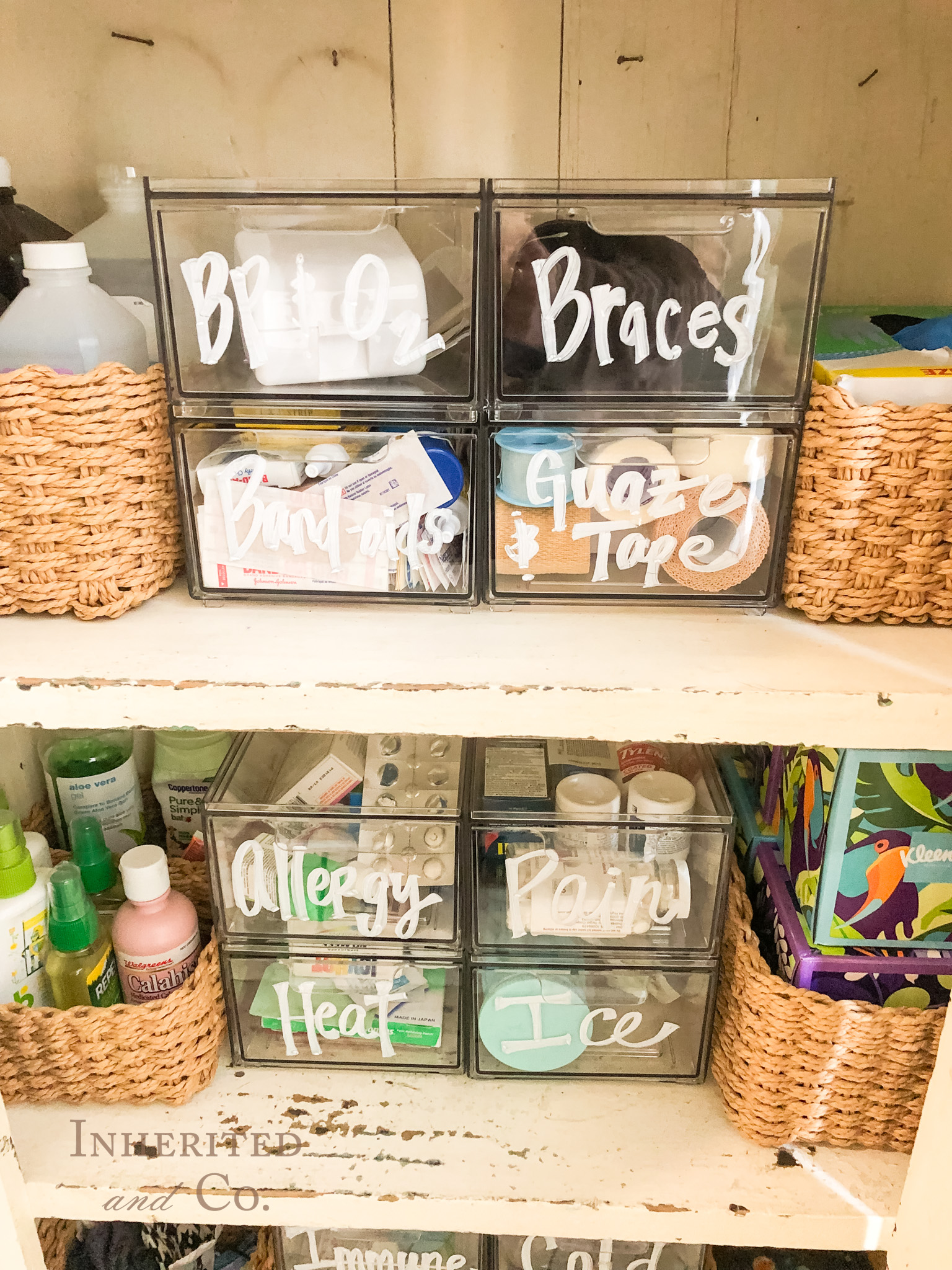 Acrylic Drawers in Alternative Medicine Cabinet